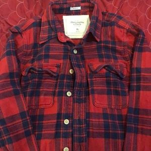 Abercrombie flannel men’s long sleeve